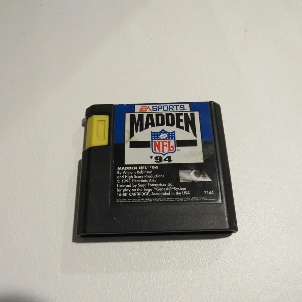 Madden NFL '94 (Sega Genesis, 1993) Cart Only‎ 1